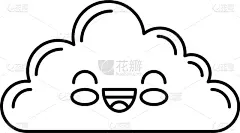 可爱的,云,可爱,人的脸部,自然,图像,性格,表情符号,面部表情,爱