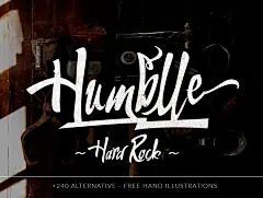 Humblle 一个有趣的摇滚手写字体