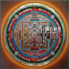 #时轮金刚坛城#,#西藏唐卡#,#热贡唐卡#,纯#手绘唐卡#,全天然矿物质颜料,#密宗佛像#,#尼泊尔佛像#,#般若唐卡网#