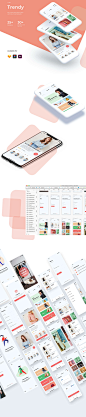 #APP模板#
简洁服装鞋类电商产品分类详情等app ui源文件sketch xd模板