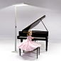 Homelist Sky Light Eye Protection Floor Lamp Vertical Full Spectrum Learning Reading Table Lamp Bedroom Children's Desk Piano Lamp