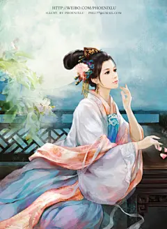 Phoenixlu 言情小说风格插画整理-4f04b92cgw1dv9d16zmyaj.jpg