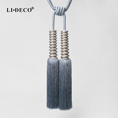 LiDeco[卡萨提]窗帘大挂绳双头挂穗...