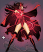 Scarlet Witch by Caanan White (colors by me), Matheus Oliveira