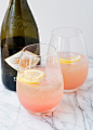 rhubarb fizz cocktails recipe