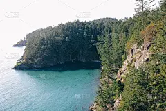 惠德比岛和菲达尔戈岛在华盛顿州，美国。