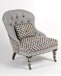 美式风格会所别墅软装家具单人椅子设计素材图片Accent Chairs-淘宝网