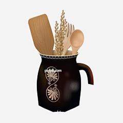 手绘罐子里的勺子叉子和锅铲图片大小2000x2000px 图片尺寸1.77 MB 来自PNG搜索网 pngss.com 免费免扣png素材下载！叉子#插画元素#铲子#厨具#复古#罐子#可商用#勺子#手绘#文艺#装饰图案#