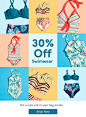 Modcloth Swimwear Sale Email Newsletter Design