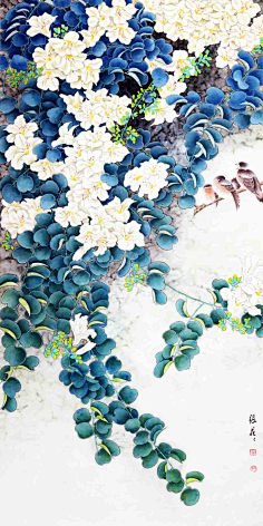 工笔画材-花瓣网|陪你做生活的设计师 | 荷花蜻蜓【工笔画】