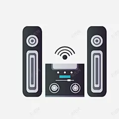 手绘wifi科技音响设备矢量图高清素材 页面 设计图片 免费下载 页面网页 平面电商 创意素材 png素材