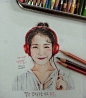 画笔下的IU 美哭