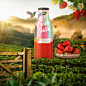 Strawberry & Mint Juice : Strawberry & Mint Juice visual for virtual product