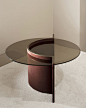 Robert Sukrachand's Torus coffee table in microsuede