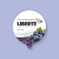 Liberté Yogurt Pots : Packaging design for Yoplait, Liberté yogurt pots