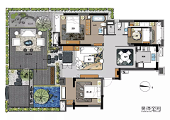 白颜料采集到40.平面图／Layout Plan