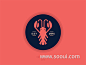 虾兵蟹将！20款虾元素Logo设计UI设计作品LOGO植物Logo首页素材资源模板下载