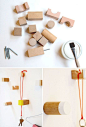 diy: wooden toy blocks as hooks #DIY: 