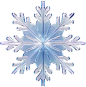 3d透明立体冬日雪花免扣素材