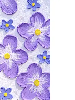 油画棒花朵｜夏日小清新壁纸 - 小红书