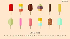 有创意的7月日历壁纸下载