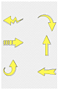 卡通指示箭头方向箭头箭素材