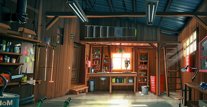欧美Q版室内场景原画插画图片素材 CG卡通电影游戏动漫概念设定-花瓣网