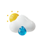 水滴 3D 插图