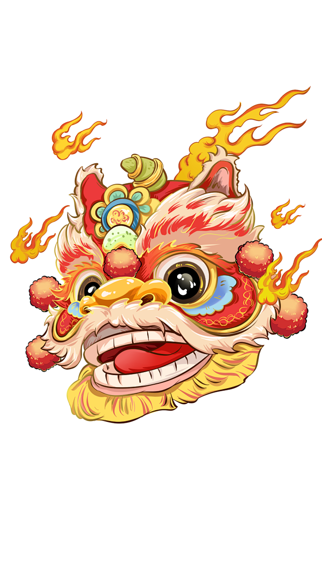 醒狮头