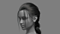 a woman's long braid hair, yao liu : model done by my colleague(Lei Shi)
first time to complished  an undivided hair from scalp to braid,in 2016
this hair that mixed Nhair&Yeti can be rigged then add animation&simulation,