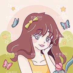 卡通女孩  - 源文件下载【酷图网】卡通女孩,可爱卡通女孩,卡通,漫画,插画,手绘,形象卡通,IP形象,IP卡通,IP形象设计,卡通人物,人物,印花,卡通印花,印花图案