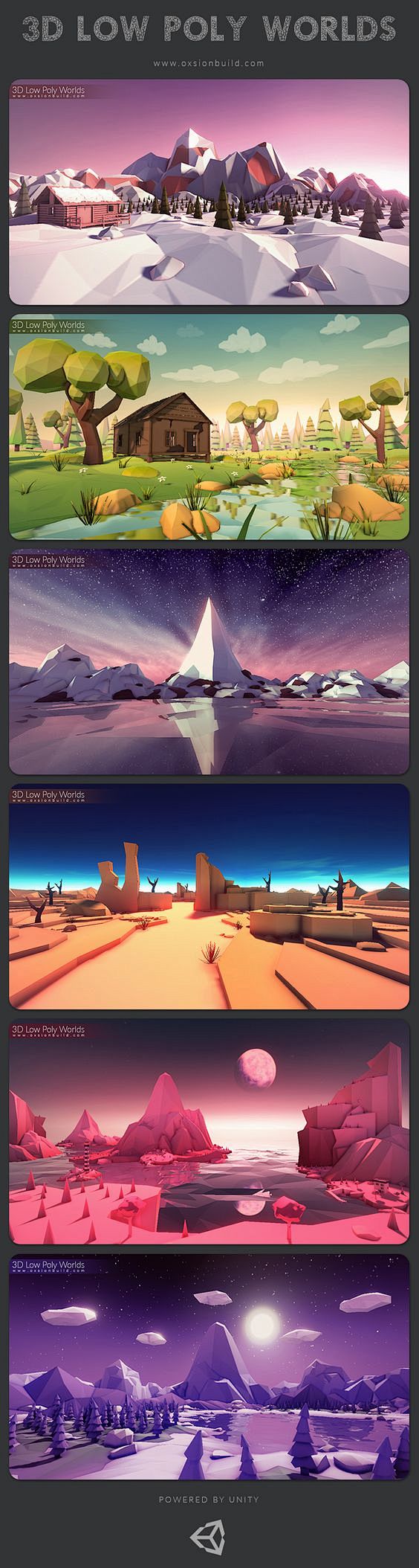 3D Low Poly Worlds