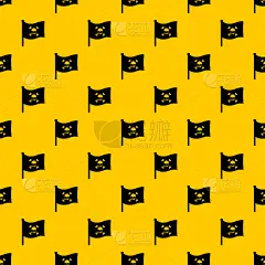 式样,海盗船旗,海盗,几何形状,黑色,怪异,机敏,重复