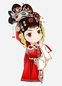 卡通京剧人物 _Q卡通采下来 #率叶插件，让花瓣网更好用#