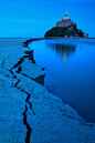 Photograph Blue Hour Mont St Michel by Kah Kit Yoong on 500px