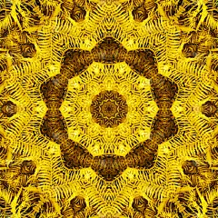 表面金色抽象万花筒图案，用于剪贴簿，壁纸，智能手机的案例，网页背景，打印，表面纹理，枕头，毛巾，亚麻