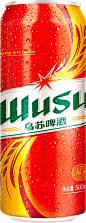 乌苏啤酒红听装