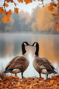 大雁迁徙鸟类摄影图