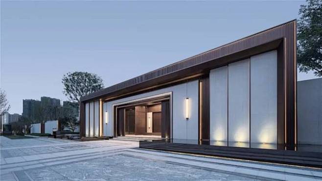 80个售楼部样板示范区景观大门设计