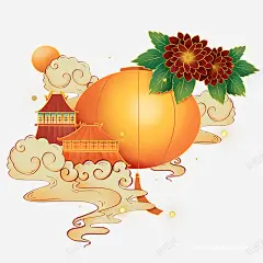 手绘灯笼祥云高清素材 仙境 手绘 灯笼 祥云 元素 免抠png 设计图片 免费下载 页面网页 平面电商 创意素材