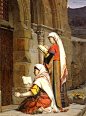 Christian Women at the Tomb of the Virgin, Jerusalem\Lecomte du Noüy, Jean-Jules-Antoine