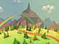 low-poly landscape by Zigor Samaniego