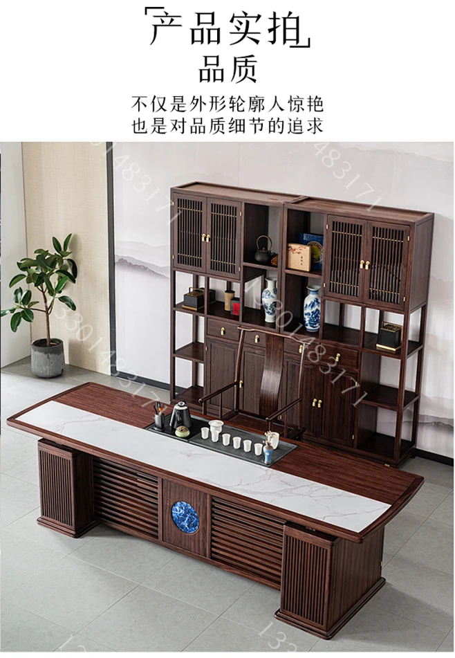 新中式全实木禅意茶台多功能茶桌实木喝茶室茶桌椅组合家具定制-tmall.com天猫-花瓣网