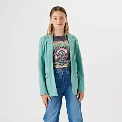 乔治外贸 garcia罗马布152-176中大童女春秋季一粒扣西装外套-淘宝网