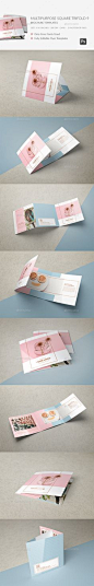 Multipurpose Square Trifold Brochure Template PSD. Download here: <a href="<a class="text-meta meta-link" rel="nofollow" href="http://graphicriver.net/item/multipurpose-square-trifold-brochure/15169653?ref=ksioks"&