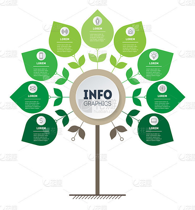 有9个选项的Eco Business演示...