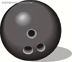手绘灰色发亮的保龄球插画|卡通画|生活百科|矢量素材|手绘|体育用品|影子|体育用品海报|体育用品标志|体育用品画册|体育用品办公用品