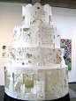 paper art - it's like a wedding cake! I hope it tells a love story :)