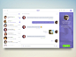 Chat/Messaging UI Inspiration — Muzli -Design Inspiration — Medium : via Muzli