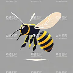 蜜蜂图标  - 源文件下载【酷图网】图标,插画,蜜蜂,logo,简笔画,扁平风